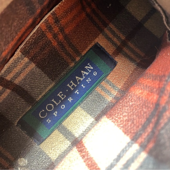 Cole Haan Sporting Two Tone Suede & Leather Laced Hiking Boots Waterproof 6 1/2 - Picture 8 of 11